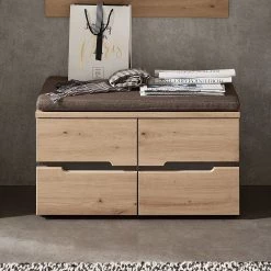 Loftscape Banc d’entrée Moosic - Imitation chêne artisan / Graphite -Bancs Soldes Boutique 1000209789 201109 06031500004 MOOD DETAILS P000000001000209789 mood