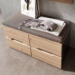 Loftscape Banc d’entrée Moosic - Imitation chêne artisan / Graphite -Bancs Soldes Boutique 1000209789 201109 06031700005 MOOD DETAILS P000000001000209789 mood