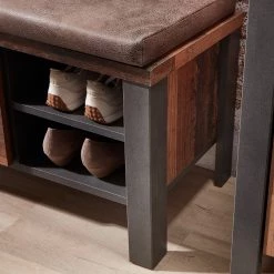 Red Living Banc d’entrée Blackpool - Imitation bois recyclé / Gris -Bancs Soldes Boutique 1000209799 200430 06443300029 DETAILS P000000001000209799