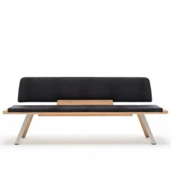 GWINNER Banc Bern - Cuir Toledo : Noir - Largeur : 210 cm -Bancs Soldes Boutique 1000213682 200529 06244600120 DETAILS P000000001000213682