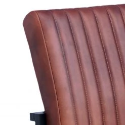 Ars manufacti Banquette Wylie - Cuir / Fer - Marron vintage / Noir -Bancs Soldes Boutique 1000215577 210409 14584400018 DETAILS P000000001000215577