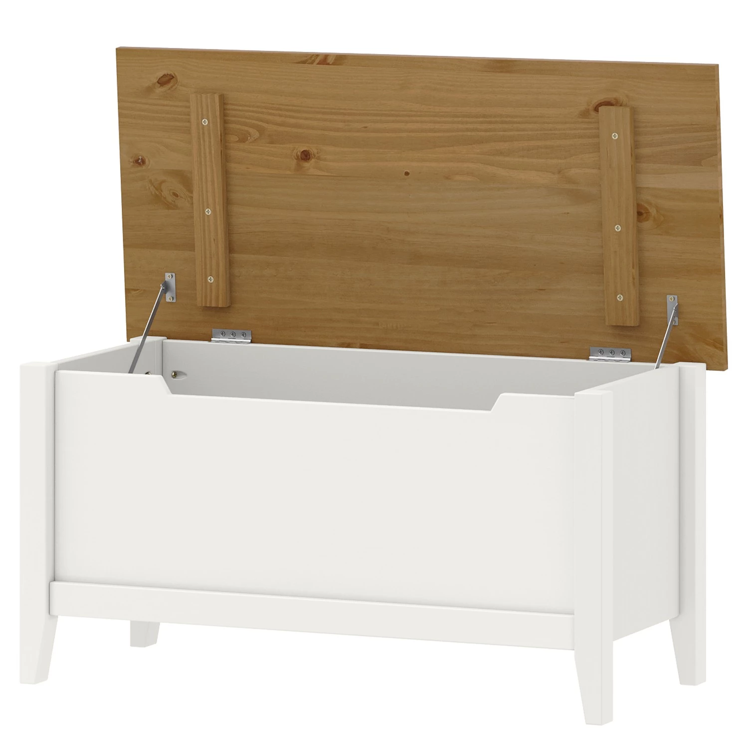 Maison Belfort Banc d’entrée Rivery - Pin massif - Blanc 4 Maison Belfort Banc d’entrée Rivery - Pin massif - Blanc – Image 2