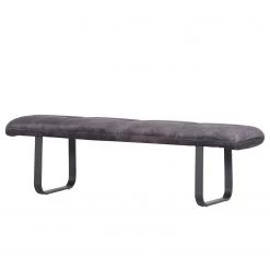 Loftscape Banquette Mayetta I - Tissé à plat / Fer - Anthracite / Noir