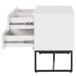 Fredriks Banc d’entrée Zaddy - Blanc mat / Noir -Bancs Soldes Boutique 1000221775 220422 040 DETAILS P000000001000221775