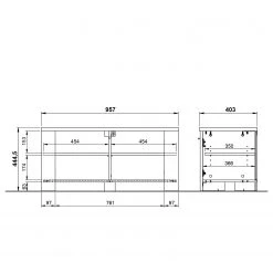Germania Banc d’entrée Castera - Imitation chêne de Navarre / Argenté -Bancs Soldes Boutique 1000222747 200826 06302300014 SKETCH DETAILS P000000001000222747 sketch