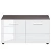 Trendteam Banc d’entrée Line - Blanc brillant / Gris -Bancs Soldes Boutique 1000223500 210811 15295900035 IMAGE P000000001000223500