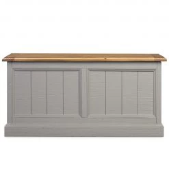 Maison Belfort Coffre Lavalle - Partiellement en pin massif - Pin / Gris clair -Bancs Soldes Boutique 1000224196 210217 11455900034 DETAILS P000000001000224196