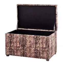 Loftscape Banc d’entrée Saint Ewe - Velours - Marron clair / Noir