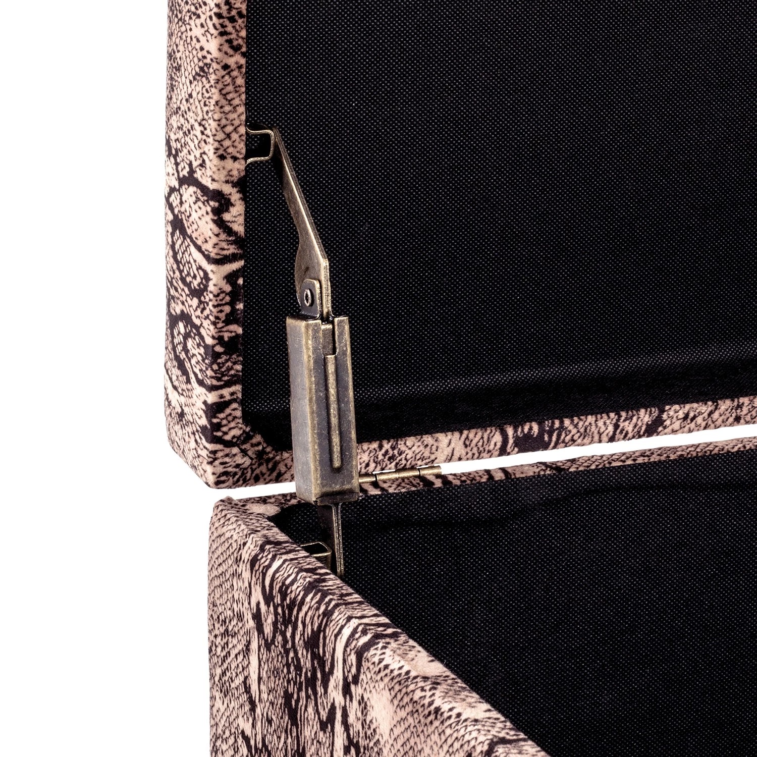 Loftscape Banc d’entrée Saint Ewe - Velours - Marron clair / Noir 4 Loftscape Banc d’entrée Saint Ewe - Velours - Marron clair / Noir – Image 2