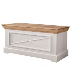 Maison Belfort Banc d’entrée Ummanz - Pin massif - Pin blanc / Pin miel