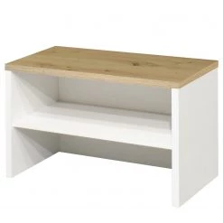 Norrwood Banc d’entrée Dondas - Blanc / Imitation chêne noueux