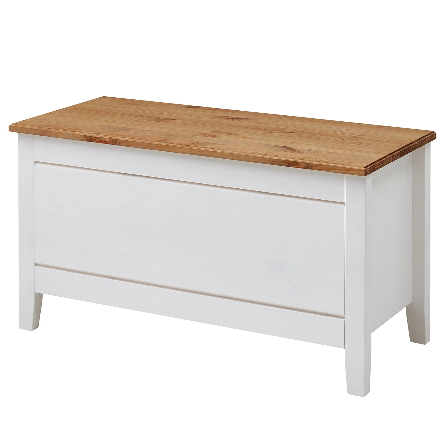 Maison Belfort Coffre Eva - Blanc / Marron 3 Maison Belfort Coffre Eva - Blanc / Marron