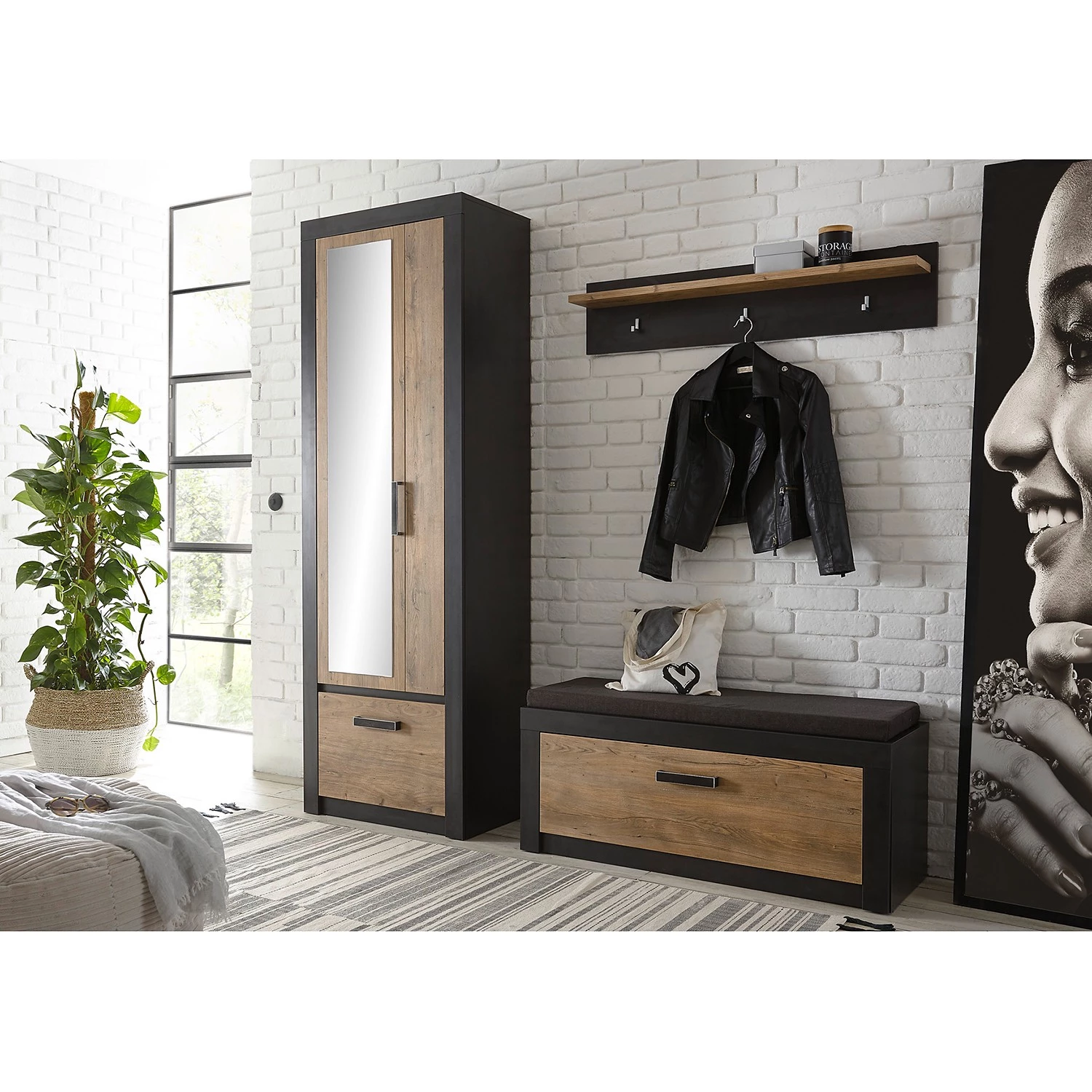 Red Living Banc d’entrée Bozel II 6 Red Living Banc d’entrée Bozel II – Image 4