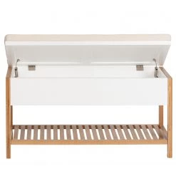 WENKO Banc d’entrée Finja II - Bambou massif - Bambou / Blanc -Bancs Soldes Boutique 1000260953 210423 13360600202 DETAILS P000000001000260953