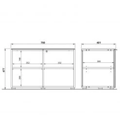 Germania Banc d’entrée California - Cachemire / Imitation noyer 12 Germania Banc d’entrée California - Cachemire / Imitation noyer -Bancs Soldes Boutique 1000266184 210521 08215900109 SKETCH DETAILS P000000001000266184 sketch