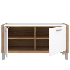 Norrwood Banc d’entrée Boyd - Blanc / Imitation chêne -Bancs Soldes Boutique 1000270226 210609 06154300101 DETAILS P000000001000270226