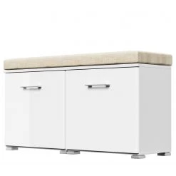 Posseik Banc range-chaussures Elite II - Blanc brillant