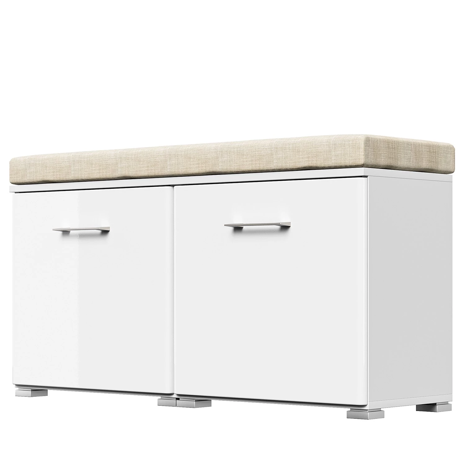 Posseik Banc range-chaussures Elite II - Blanc brillant 3 Posseik Banc range-chaussures Elite II - Blanc brillant