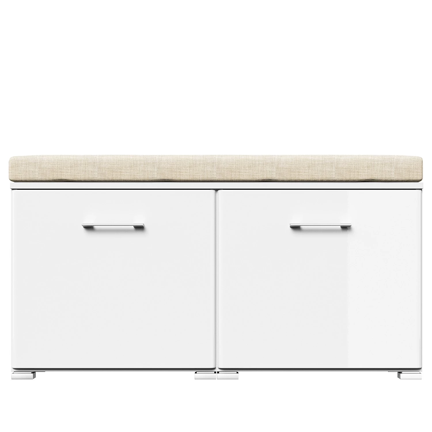 Posseik Banc range-chaussures Elite II - Blanc brillant 4 Posseik Banc range-chaussures Elite II - Blanc brillant – Image 2