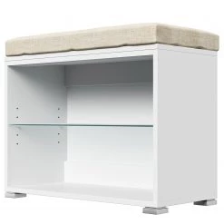 Posseik Banc range-chaussures Elite I - Blanc / Beige 11 Posseik Banc range-chaussures Elite I - Blanc / Beige -Bancs Soldes Boutique 1000272826 210614 14302500399 DETAILS P000000001000272826