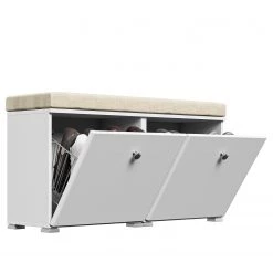 Posseik Banc range-chaussures Charme I - Blanc brillant 11 Posseik Banc range-chaussures Charme I - Blanc brillant -Bancs Soldes Boutique 1000272851 210614 14312900529 DETAILS P000000001000272851