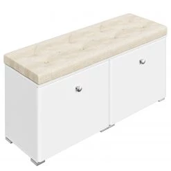 Posseik Banc range-chaussures Charme I - Blanc brillant 12 Posseik Banc range-chaussures Charme I - Blanc brillant -Bancs Soldes Boutique 1000272851 210614 14312900530 DETAILS P000000001000272851