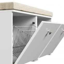 Posseik Banc range-chaussures Charme I - Blanc brillant 13 Posseik Banc range-chaussures Charme I - Blanc brillant -Bancs Soldes Boutique 1000272851 210614 14314000531 DETAILS P000000001000272851