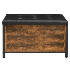 Red Living Banc d’entrée Ennis - Imitation cuir / Métal - Marron -Bancs Soldes Boutique 1000283984 210902 13335400002 DETAILS P000000001000283984