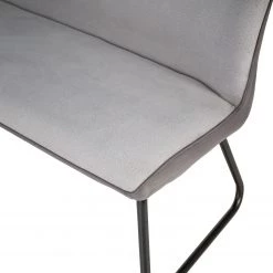 Fredriks Banc Altoona - Tissage à plat / Métal - Gris foncé et gris clair / Noir mat -Bancs Soldes Boutique 1000285153 220617 036 DETAILS P000000001000285153