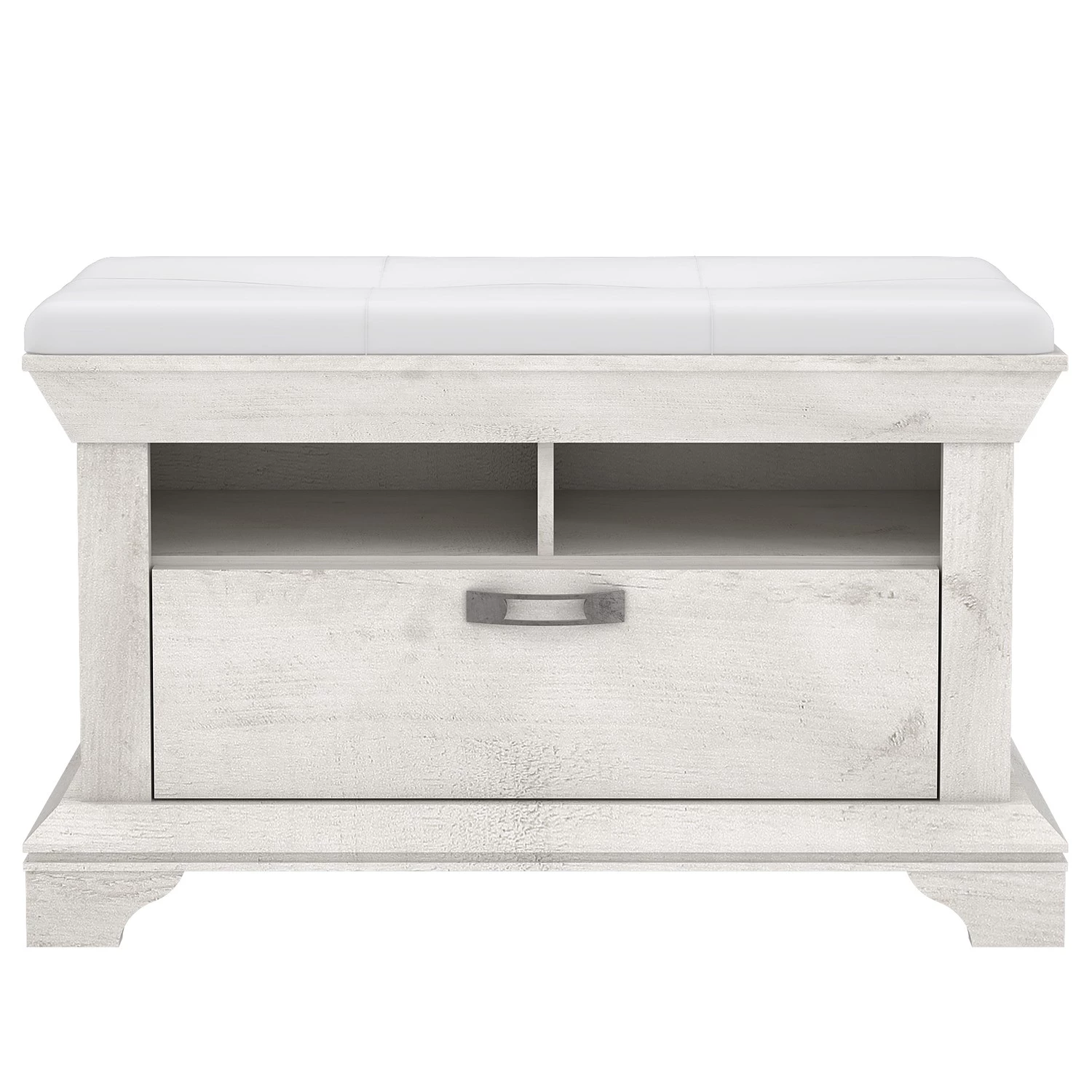 Ridgevalley Banc d’entrée Kimbark - Blanc crème / Imitation pin blanc 5 Ridgevalley Banc d’entrée Kimbark - Blanc crème / Imitation pin blanc – Image 3