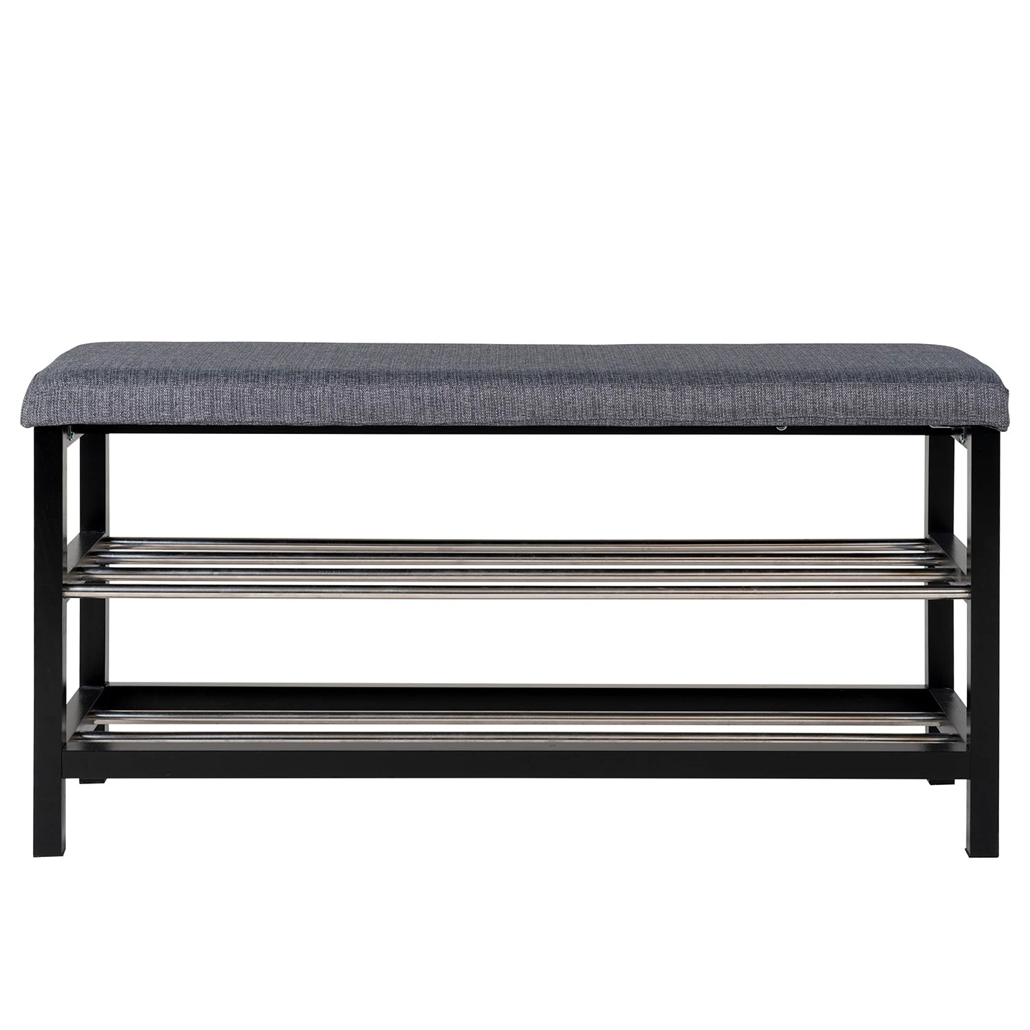 Loftscape Banc d’entrée Paco - Peuplier massif / Métal - Noir / Argenté 10 Loftscape Banc d’entrée Paco - Peuplier massif / Métal - Noir / Argenté – Image 8