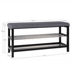 Loftscape Banc d’entrée Paco - Peuplier massif / Métal - Noir / Argenté 21 Loftscape Banc d’entrée Paco - Peuplier massif / Métal - Noir / Argenté -Bancs Soldes Boutique 1000299431 220131 083302000500 SKETCH DETAILS P000000001000299431 sketch