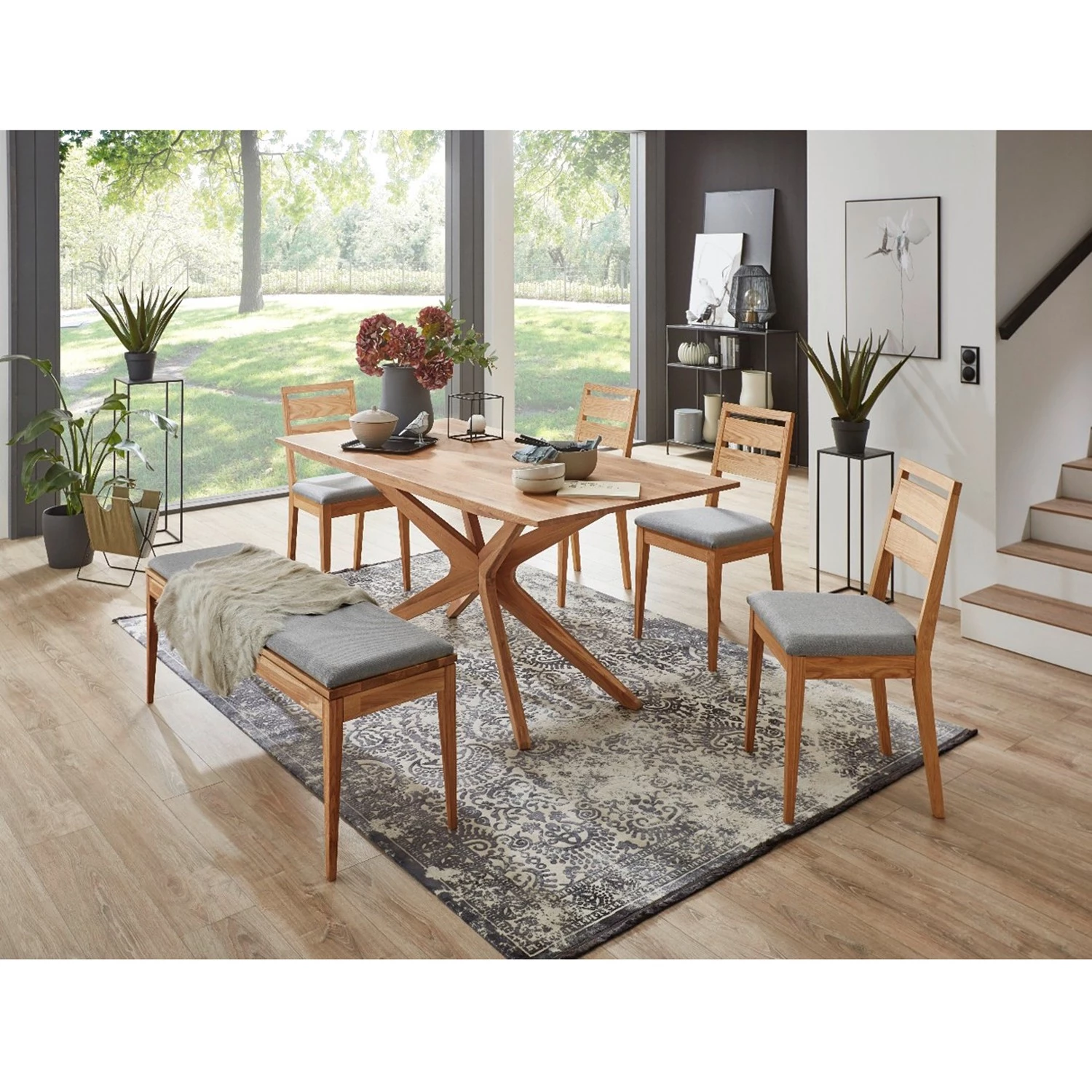 Naturoo Banc Elkton - Gris - Largeur : 180 cm 4 Naturoo Banc Elkton - Gris - Largeur : 180 cm – Image 2