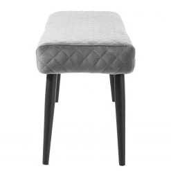 Red Living Banc Elbi II - Velours / Fer - Gris clair / Noir -Bancs Soldes Boutique 1000303594 211117 16473700049 DETAILS P000000001000303594