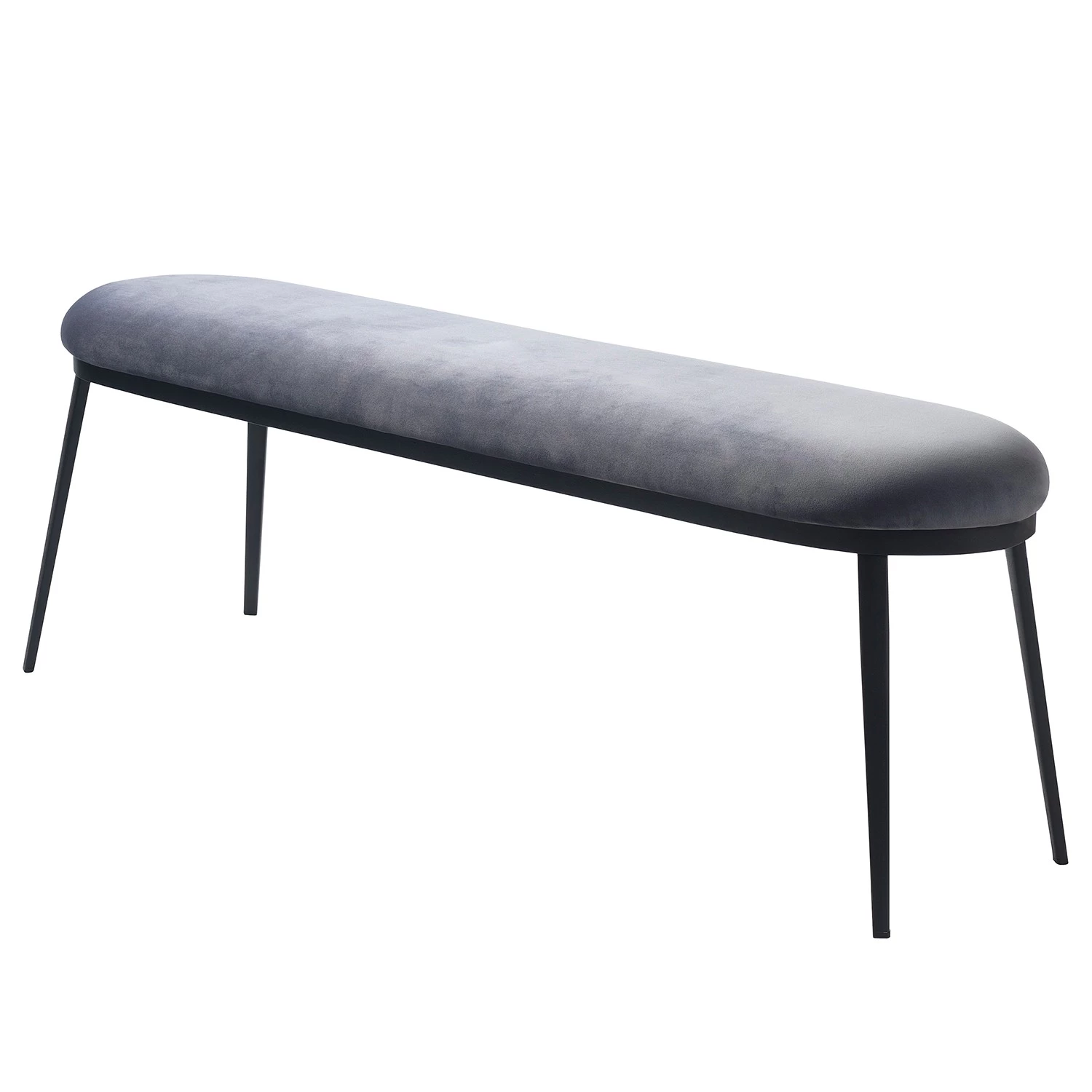 Red Living Banc Cheia II - Velours / Fer - Gris / Noir 3 Red Living Banc Cheia II - Velours / Fer - Gris / Noir