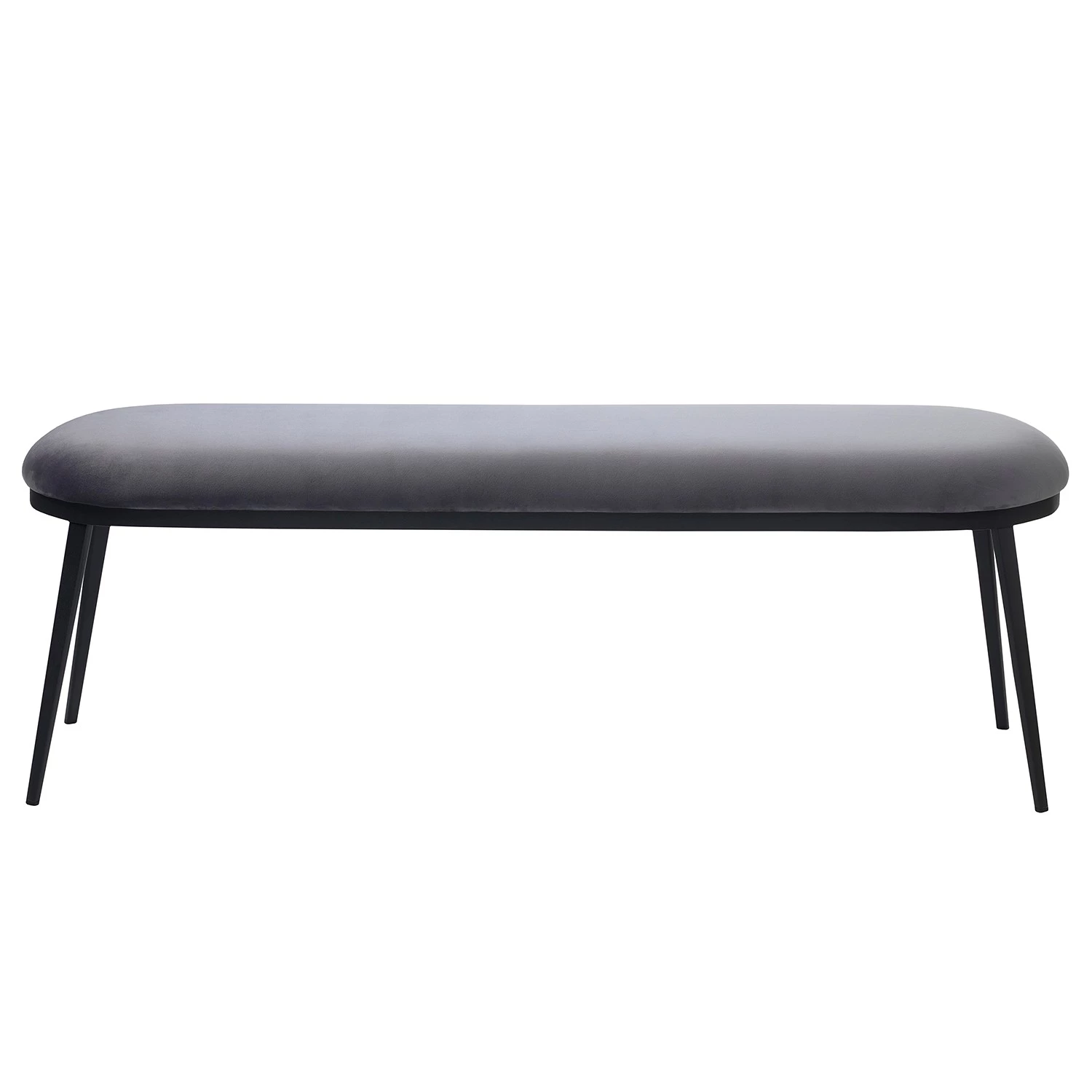 Red Living Banc Cheia II - Velours / Fer - Gris / Noir 5 Red Living Banc Cheia II - Velours / Fer - Gris / Noir – Image 3