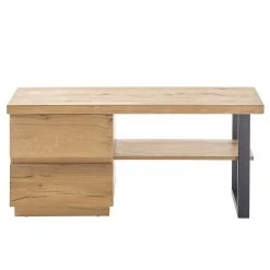 Red Living Banc d’entrée Marcoola - Placage en bois véritable / Métal - Chêne à nœuds / Noir -Bancs Soldes Boutique 1000319464 220107 111845000033 DETAILS P000000001000319464