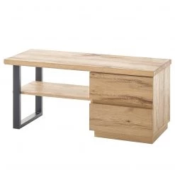 Red Living Banc d’entrée Marcoola - Placage en bois véritable / Métal - Chêne à nœuds / Noir -Bancs Soldes Boutique 1000319464 220107 111845000035 DETAILS P000000001000319464