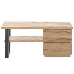 Red Living Banc d’entrée Marcoola - Placage en bois véritable / Métal - Chêne à nœuds / Noir -Bancs Soldes Boutique 1000319464 220107 111845000037 DETAILS P000000001000319464