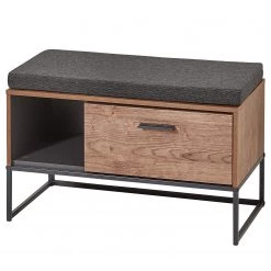 Red Living Banc d’entrée Meevoo - Imitation chêne rustique