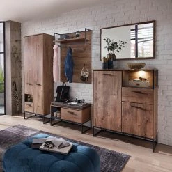 Red Living Banc d’entrée Meevoo - Imitation chêne rustique -Bancs Soldes Boutique 1000331308 220207 080940000021 MOOD DETAILS P000000001000331308 mood