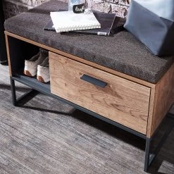 Red Living Banc d’entrée Meevoo - Imitation chêne rustique -Bancs Soldes Boutique 1000331308 220207 080940000050 DETAILS P000000001000331308