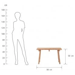 Butlers Banc d’entrée CARPENTER - Bois recyclé - Naturel -Bancs Soldes Boutique 1000344059 220406 500 SKETCH DETAILS P000000001000344059 sketch