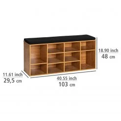 WENKO Banc d’entrée Loft - Imitation bambou / Gris -Bancs Soldes Boutique 1000345608 220412 500 SKETCH DETAILS P000000001000345608 sketch