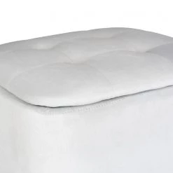 WENKO Tabouret d’entrée Ferrara - Tissu / Chêne massif - Gris clair / Chêne -Bancs Soldes Boutique 1000345610 220412 060 DETAILS P000000001000345610