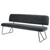 Tom Tailor Banc Tube - Velours / Métal - Gris foncé -Bancs Soldes Boutique 1000346817 220511 010 IMAGE P000000001000346817