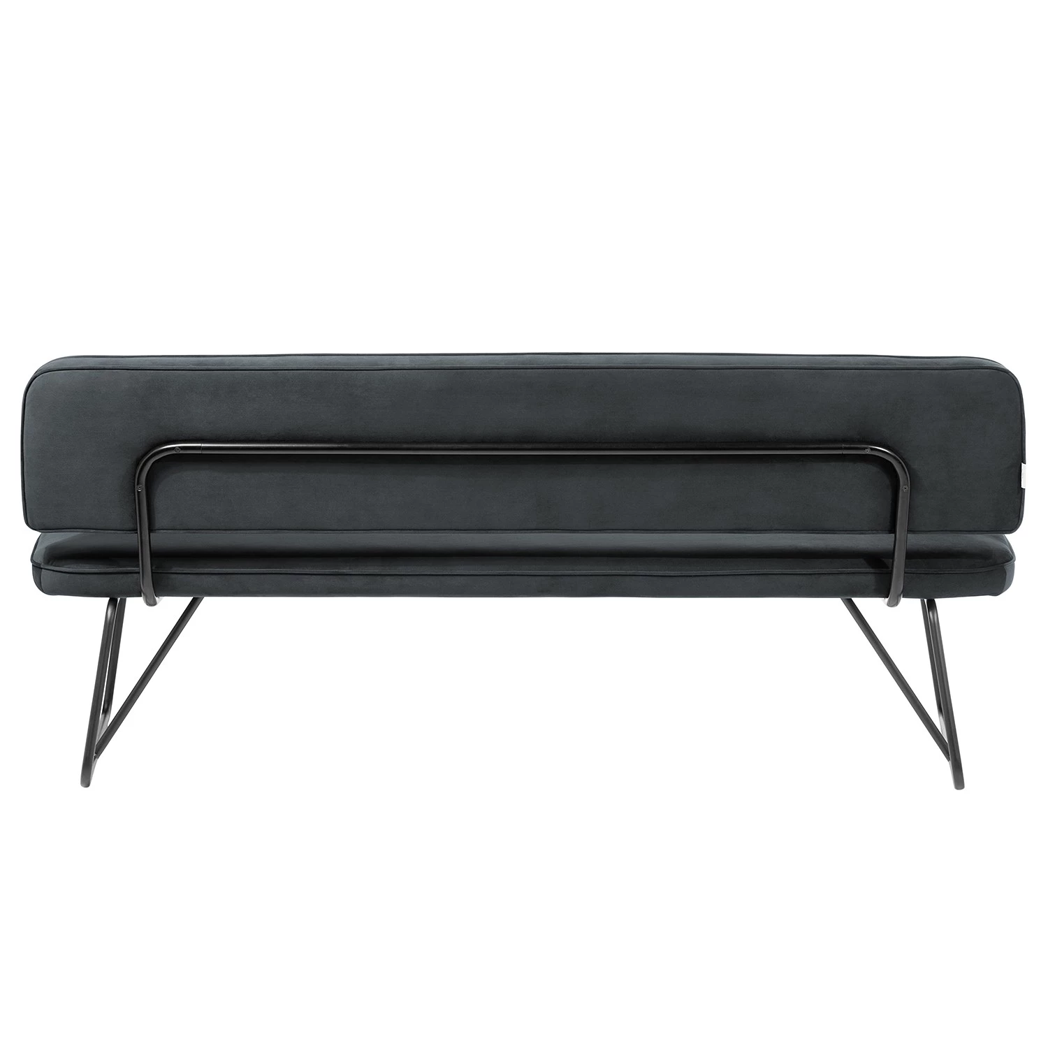 Tom Tailor Banc Tube - Velours / Métal - Gris foncé 5 Tom Tailor Banc Tube - Velours / Métal - Gris foncé – Image 3