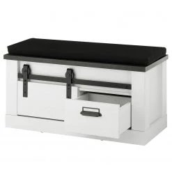 Ridgevalley Banc d’entrée Shutter II - Imitation pin blanc -Bancs Soldes Boutique 1000348723 220505 040 DETAILS P000000001000348723