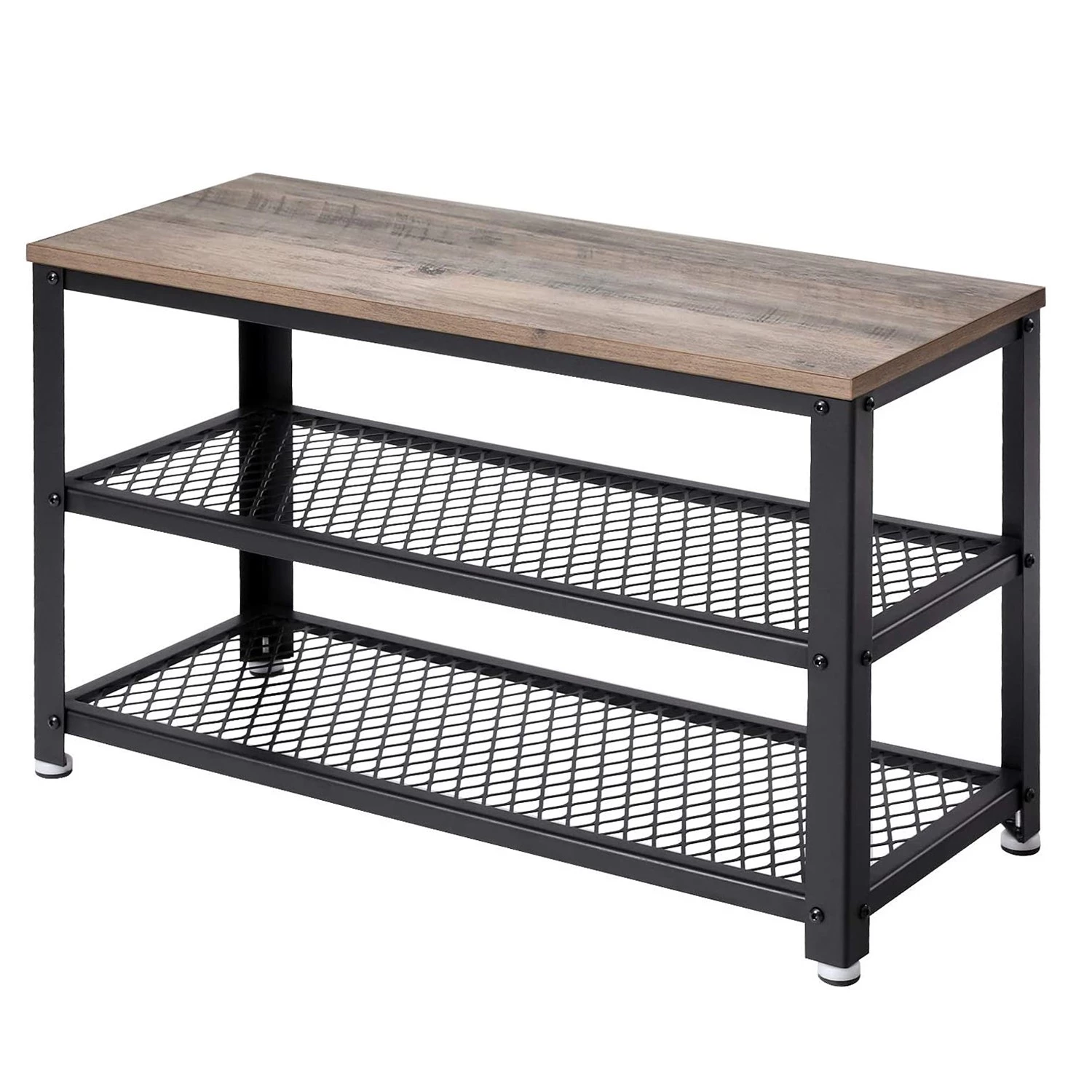 Red Living Banc d’entrée Montevallo - Imitation pin gris / Noir 3 Red Living Banc d’entrée Montevallo - Imitation pin gris / Noir