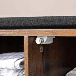 Red Living Banc d’entrée Bronzeville - Anthracite / Marron 17 Red Living Banc d’entrée Bronzeville - Anthracite / Marron -Bancs Soldes Boutique 1000354756 220608 051 DETAILS P000000001000354756